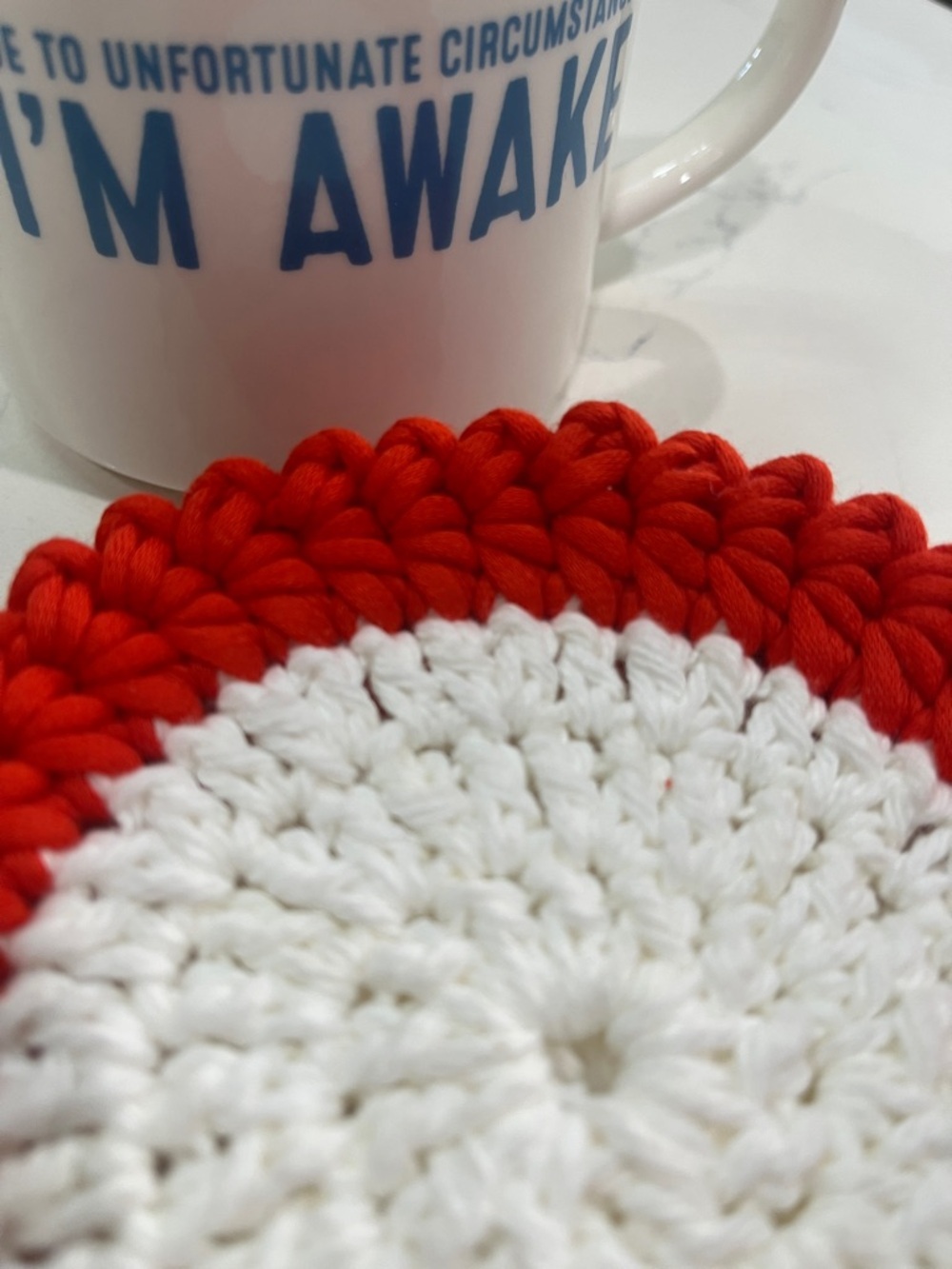 Handcrafted Coasters(4) cotton/nylon - Picture 2 of 4
